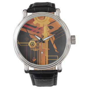 Reloj De Pulsera Fondo de semitono técnico