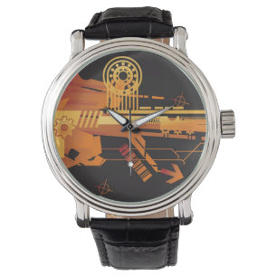 Reloj De Pulsera Fondo de semitono técnico 6