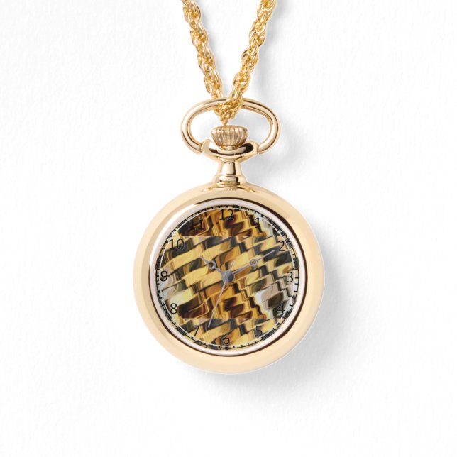 Reloj De Pulsera Fondo dorado de bronce (Anverso)