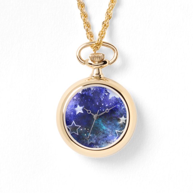 Reloj De Pulsera Fondo espacial con estrellas (Anverso)