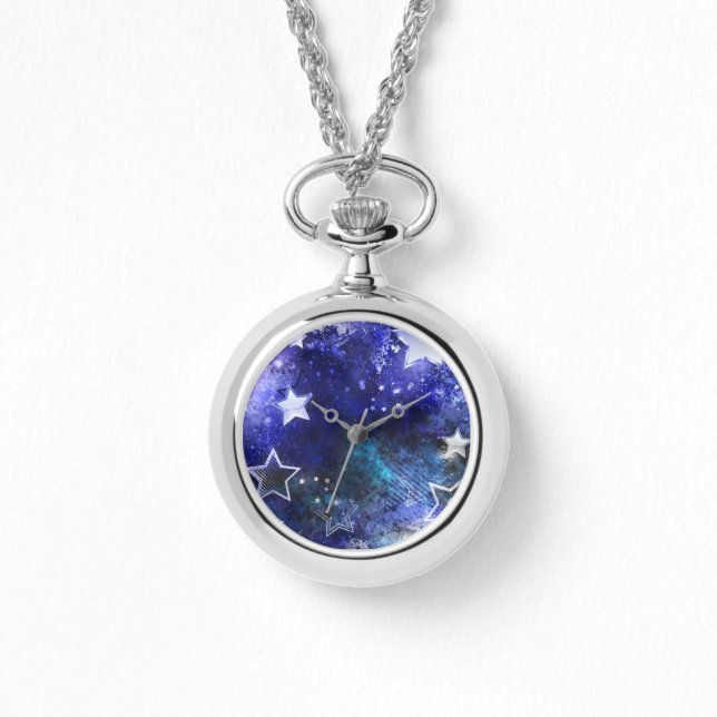 Reloj De Pulsera Fondo espacial con estrellas (Anverso)