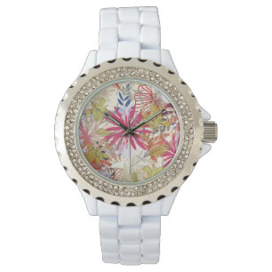 Reloj De Pulsera Fondo floral 6