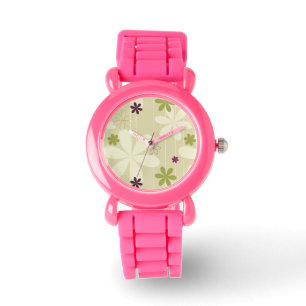Reloj De Pulsera Fondo floral retro