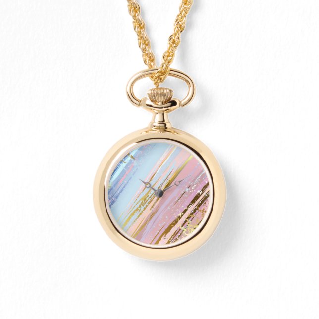 Reloj De Pulsera Fondo rosa texturizado (Anverso)
