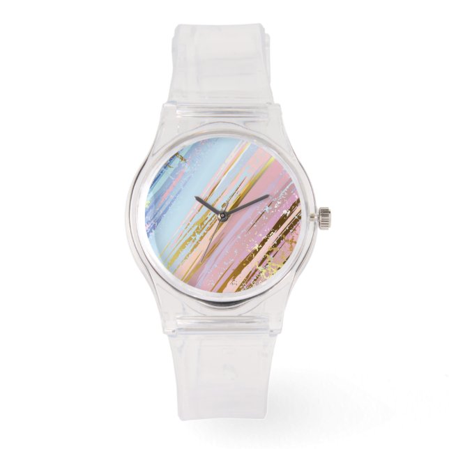 Reloj De Pulsera Fondo rosa texturizado (Anverso)