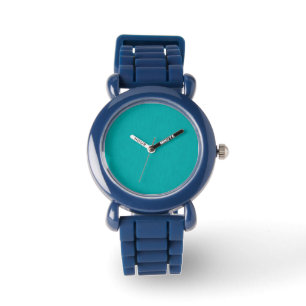 Reloj De Pulsera Fondo texturizado azul verde calmado y simple 