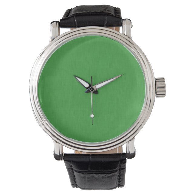 Reloj De Pulsera Fondo verde texturizado visual calmado y simple (Anverso)