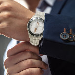 Reloj De Pulsera Forever in Love Boda Aniversario de la foto<br><div class="desc">Mantén a tu pareja significativa cerca de este foto aniversario con foto,  sentimiento,  nombre,  matrimonio y número de años de matrimonio. Diseño compuesto por Holiday Hearts Designs.</div>