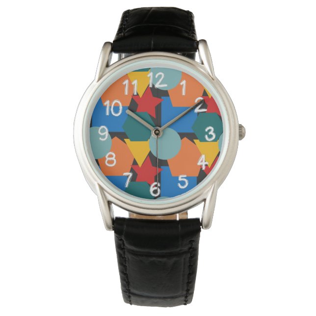 Reloj De Pulsera Formas Bauhaus (Anverso)