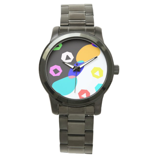 Reloj De Pulsera Formas coloreadas (Anverso)