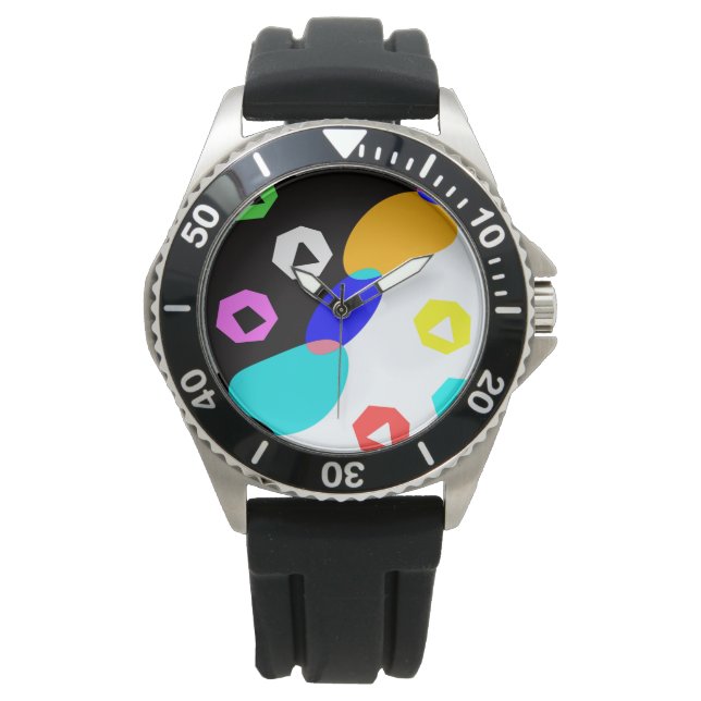 Reloj De Pulsera Formas coloreadas (Anverso)