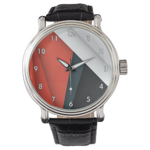 Reloj De Pulsera Formas y líneas abstractas coloridas