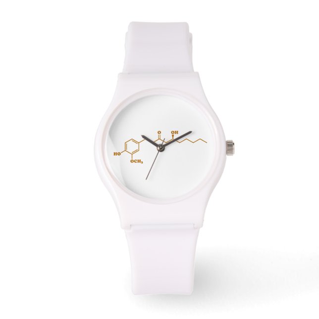 Reloj De Pulsera Fórmula química de la Molécula Ginger Gingerol (Anverso)