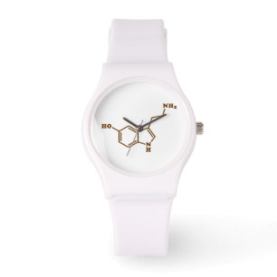 Reloj De Pulsera Fórmula química molecular de la serotonina