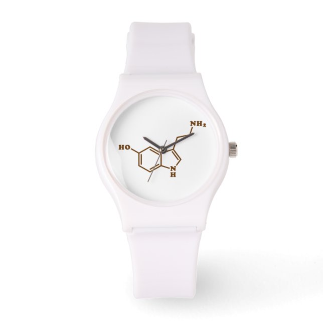 Reloj De Pulsera Fórmula química molecular de serotonina (Anverso)