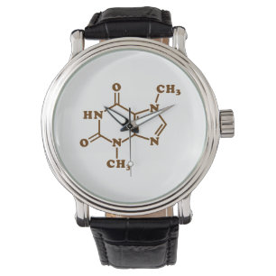 Reloj De Pulsera Fórmula química molecular de teobromina de chocola