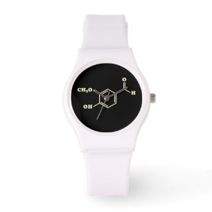 Reloj De Pulsera Fórmula química molecular de vainilla