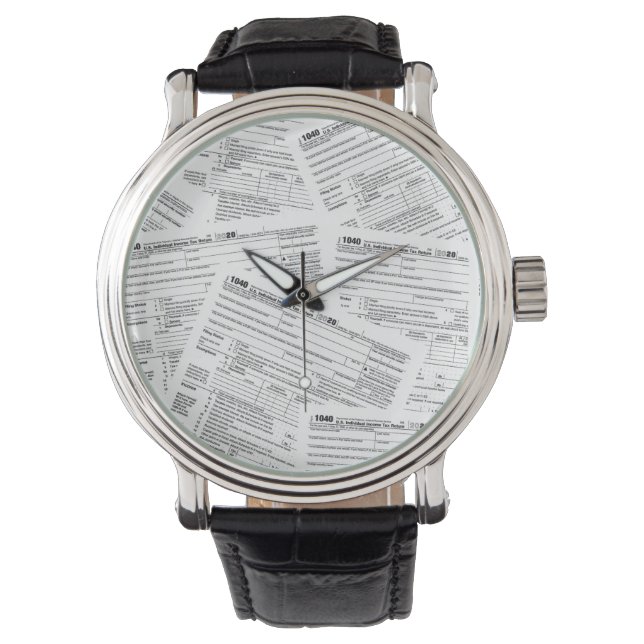 Reloj De Pulsera Formularios de impuestos 1040 (Anverso)