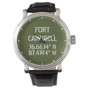 Reloj De Pulsera Fort Campbell Latitud Longitud