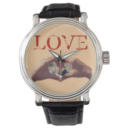 Reloj De Pulsera Foto con acrónimo de AMOR personalizado