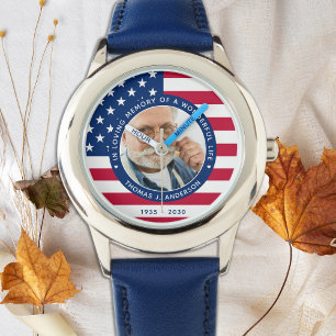 Reloj De Pulsera Foto conmemorativa del Personalizado de la bandera