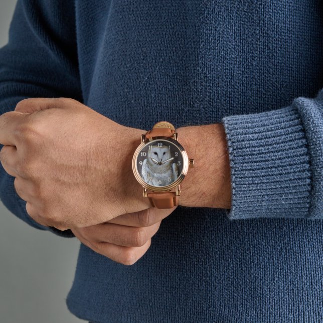 Reloj De Pulsera Foto de Barn Owl Raptor (Muñeca)