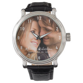 Reloj De Pulsera Foto de Boda de nombre personalizado