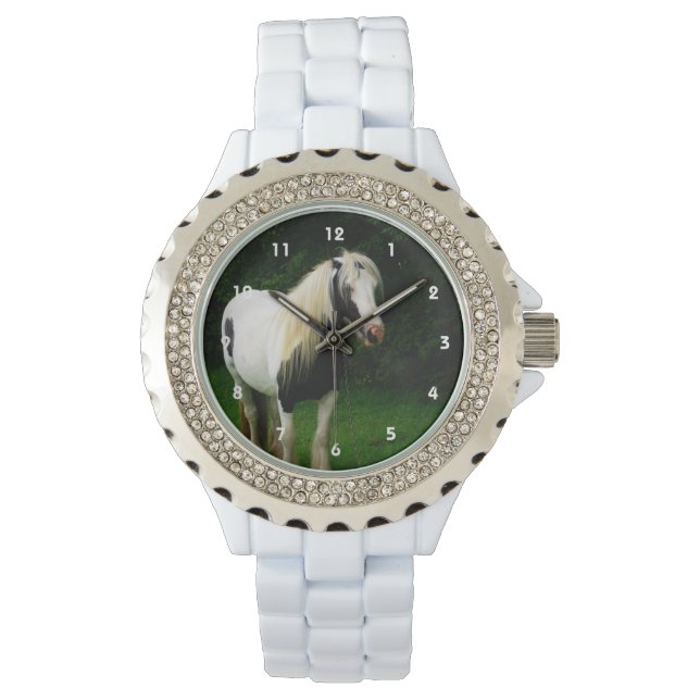 Reloj De Pulsera Foto de caballo gitano (Anverso)