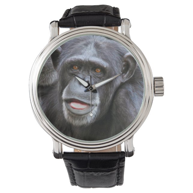 Reloj De Pulsera Foto de Chimpanzee (Anverso)