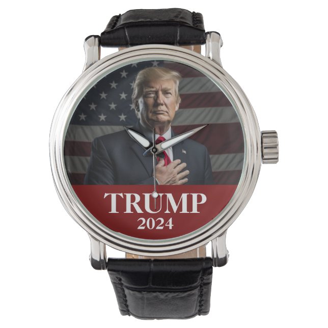 Reloj De Pulsera Foto de Donald Trump 2024: Mantengan a Estados Uni (Anverso)