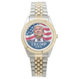 Reloj De Pulsera Foto de Donald Trump - Bandera del presidente 2020
