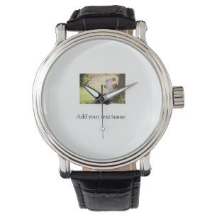 Reloj De Pulsera Foto de la familia de la hija madre añadir el nomb