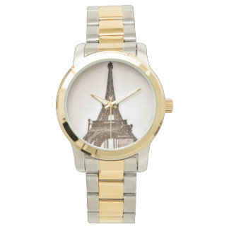 Reloj De Pulsera Foto de la Torre Eiffel Vintage
