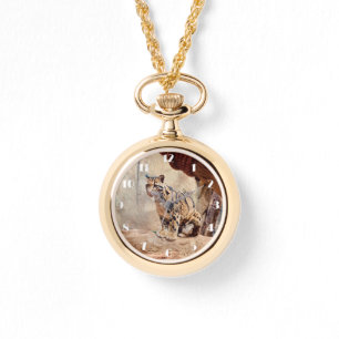 Reloj De Pulsera foto de leopardo nebuloso naturaleza vida silvestr
