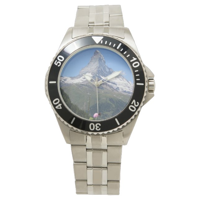 Reloj De Pulsera Foto de Matterhorn Mountain (Anverso)