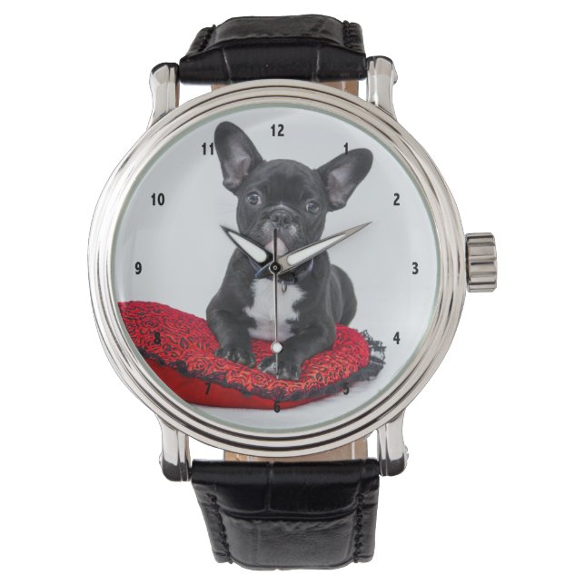 Reloj De Pulsera Foto de perro personalizado (Anverso)