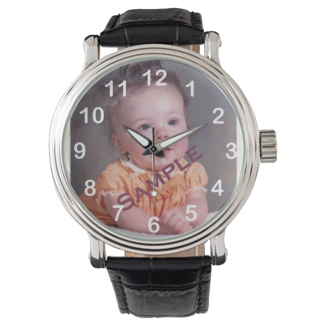 Reloj De Pulsera Foto de personalizable (Anverso)
