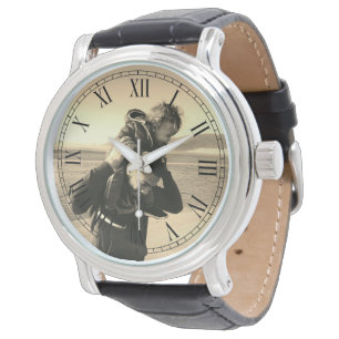 Reloj De Pulsera Foto de Personalizado al estilo sepia