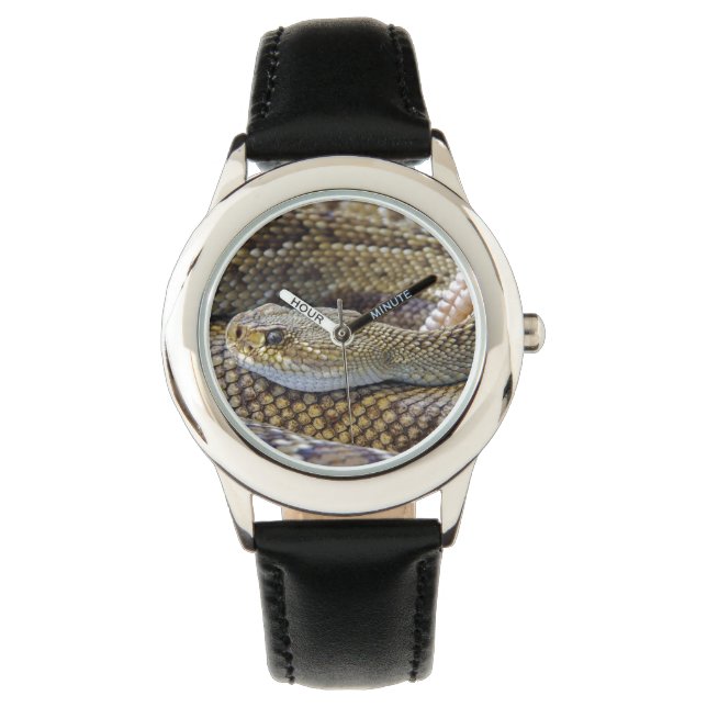 Reloj De Pulsera Foto de Rattlesnake (Anverso)