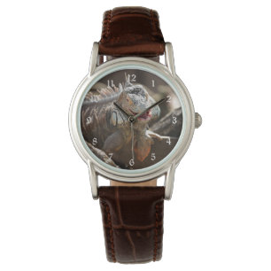 Reloj De Pulsera Foto de risa de la iguana
