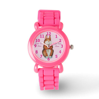 Reloj De Pulsera foto de un lindo conejo conejito sonriente