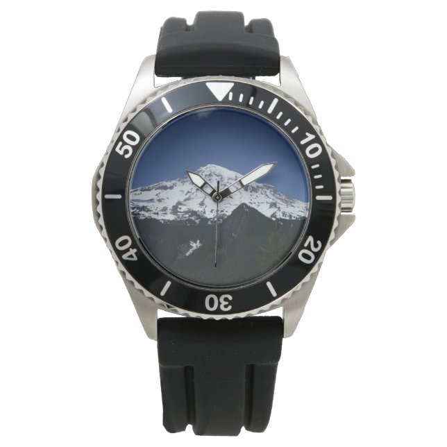 Reloj De Pulsera Foto del Monte Rainier (Anverso)