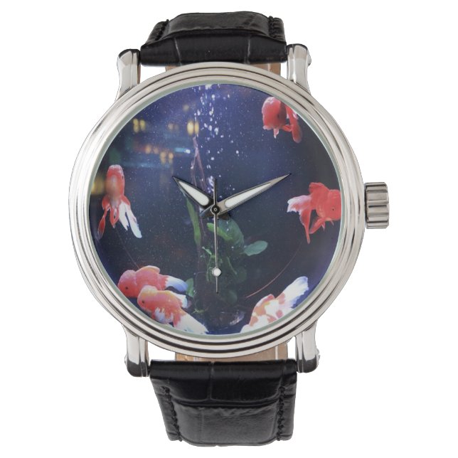 Reloj De Pulsera Foto del tazón de pescado (Anverso)