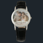 Reloj De Pulsera Foto familiar moderna y regalo de nombre personali<br><div class="desc">Foto familiar moderna y regalo de nombre personalizado</div>