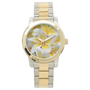 Reloj De Pulsera Foto Frangipani Plumeria de Flor