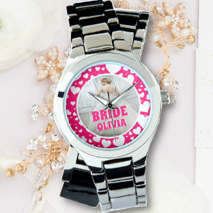 Reloj De Pulsera Foto personalizada de soltera de soltera