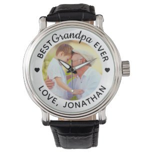 Reloj De Pulsera Foto personalizada del mejor abuelo jamás Personal
