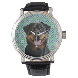 Reloj De Pulsera Foto Personalizada Mascota Perro Patrón Mandala Ve