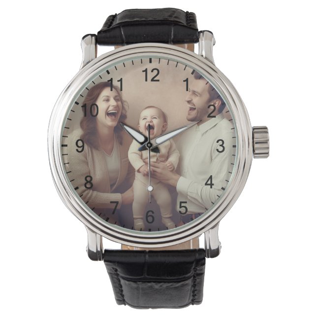 Reloj De Pulsera Foto personalizado (Añadir su propia foto y/o text (Anverso)