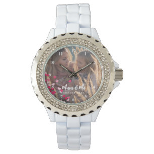 Reloj De Pulsera Foto personalizado Moderna Escribiendo Corazones R
